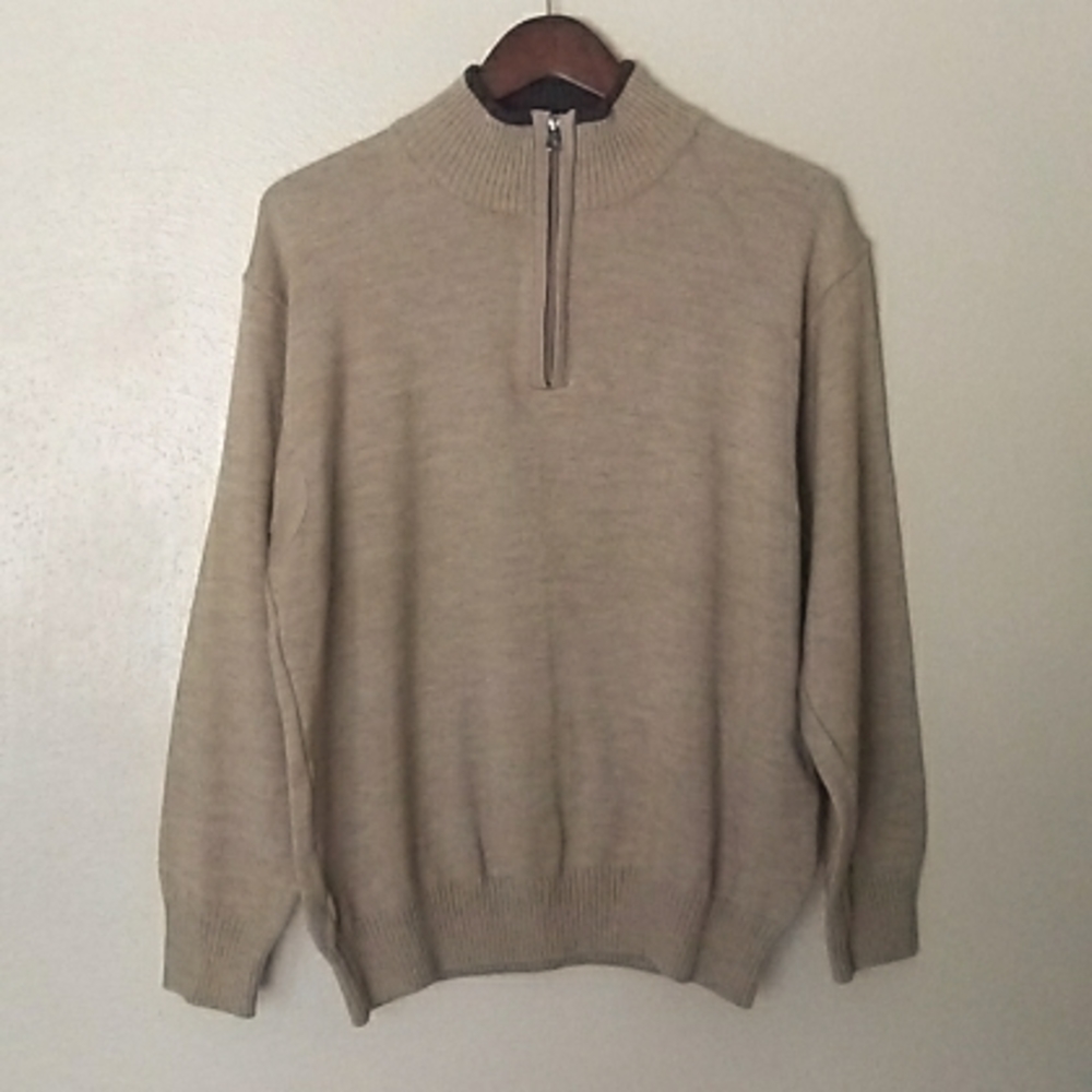Beretta Quarter Zip Wool Blend Pullover Sweater Italy Hunting Outdoor XL NWOT